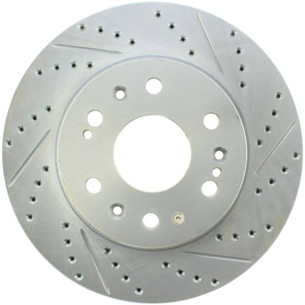 Stoptech - StopTech Select Sport 07-11 GM Silverado 1500 Slotted and Drilled Left Front Rotor - 227.66057L
