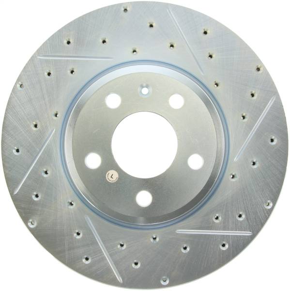 Stoptech - StopTech Select Sport Drilled and Slotted Brake Rotor; Front Left