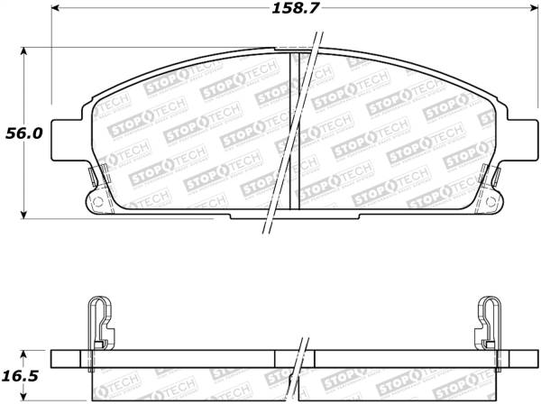 Stoptech - StopTech Street Brake Pads - 308.06911