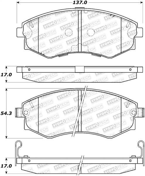 Stoptech - StopTech Street Brake Pads - 308.07002