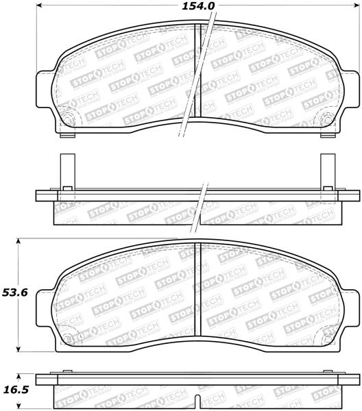 Stoptech - StopTech Street Brake Pads - 308.08331