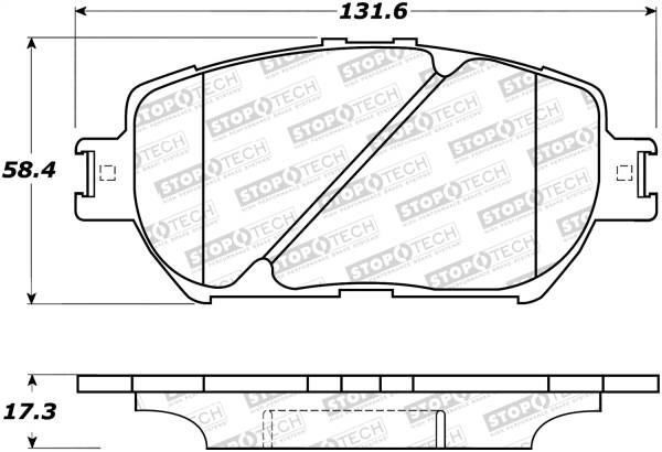 Stoptech - StopTech Street Brake Pads - 308.09081