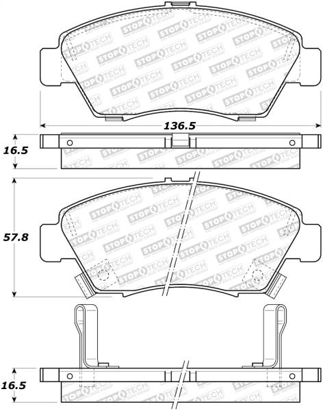 Stoptech - StopTech Street Brake Pads - 308.09481