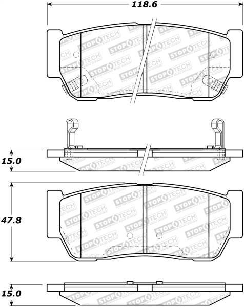 Stoptech - StopTech Street Brake Pads - 308.09541