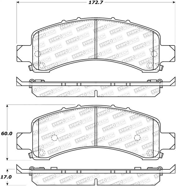 Stoptech - StopTech Street Brake Pads - 308.09741