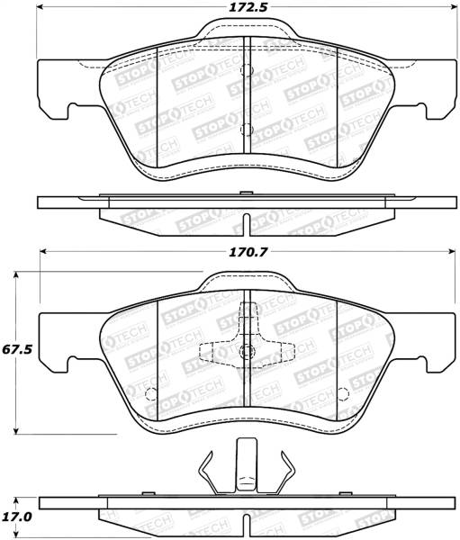Stoptech - StopTech Street Brake Pads - 308.10473