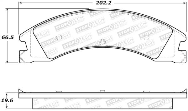 Stoptech - StopTech Street Brake Pads - Rear - 308.13301