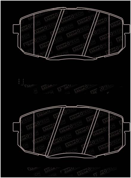 Stoptech - StopTech 14-16 Kia Soul Street Performance Front Brake Pads - 308.13972
