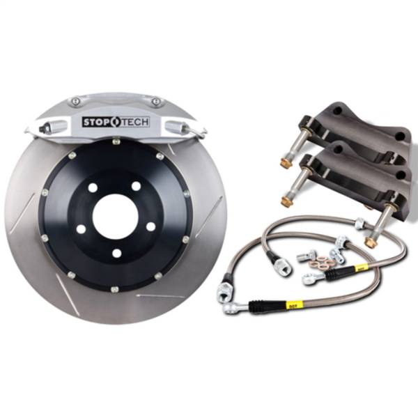 Stoptech - StopTech Big Brake Kit; Silver Caliper; Drilled Two-Piece Rotor; Rear