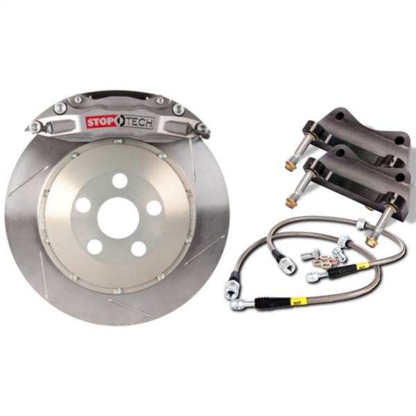 Stoptech - StopTech Trophy Sport Big Brake Kit Silver Caliper Slotted 2 Pc. Rotor Front 83.429.4300.R1