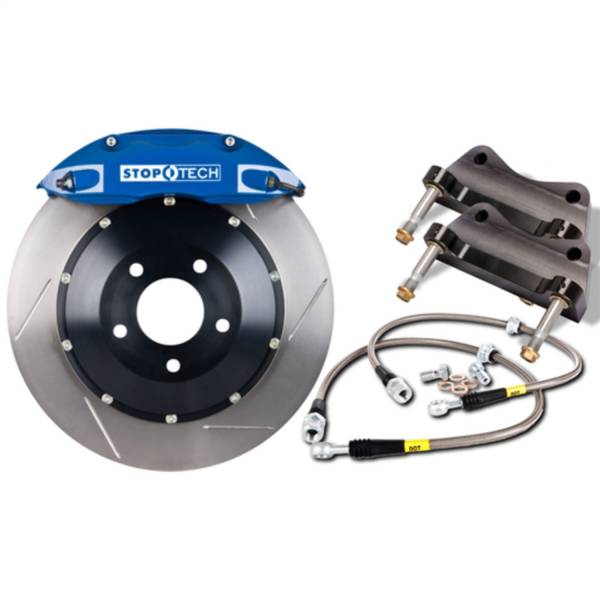 Stoptech - StopTech Big Brake Kit Blue Caliper Slotted Two-Piece Rotor Front 83.546.4600.21