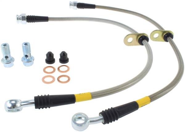 Stoptech - StopTech 99-00 Civic Si w/Rear Disc Brakes Front SS Brake Lines - 950.40007