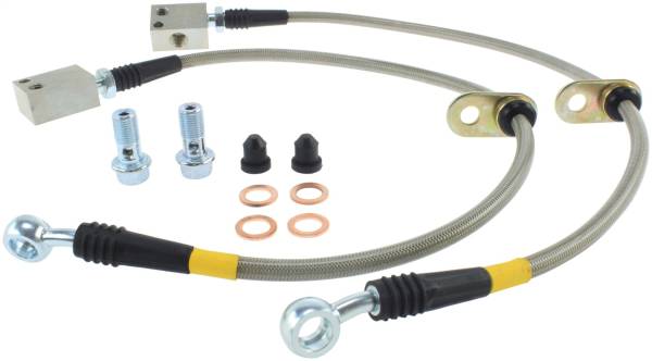 Stoptech - StopTech 07-08 Honda Fit Stainless Steel Brake Lines - 950.40017