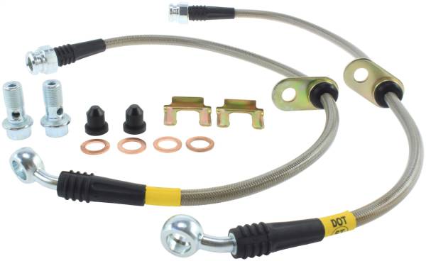 Stoptech - StopTech 13-13 Honda Civic EX Rear SS Brake Lines - 950.40519