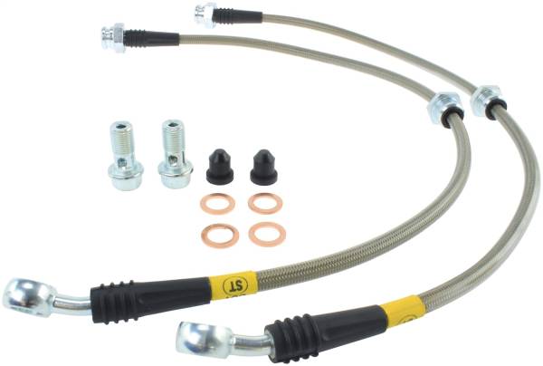 Stoptech - StopTech 89-1/98 Nissan 240SX Stainless Steel Front Brake Lines - 950.42009