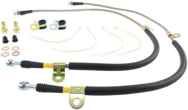 Stoptech - StopTech 09+ Nissan GTR Stainless Steel Front Brake Lines - 950.42017