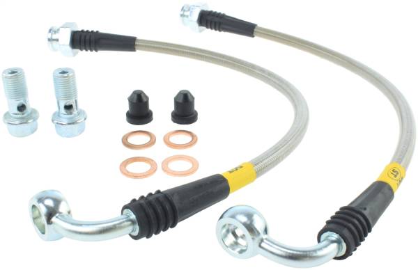 Stoptech - StopTech 07-08 Infiniti G35 Rear Stainless Steel Brake Lines - 950.42502