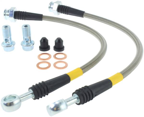 Stoptech - StopTech 89-98 Nissan 240SX (OE Upgrade) Stainless Steel Rear Brake Lines - 950.42507