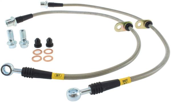 Stoptech - StopTech 00-05 Celica GT & GT-S/05-08 Scion tC Front Stainless Steel Brake Lines - 950.44005
