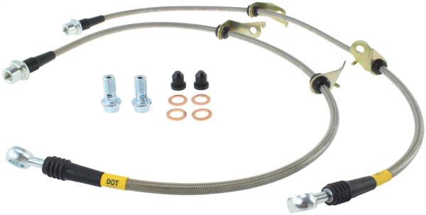 Stoptech - StopTech 11-17 Lexus CT200h Stainless Steel Front Brake Lines - 950.44029