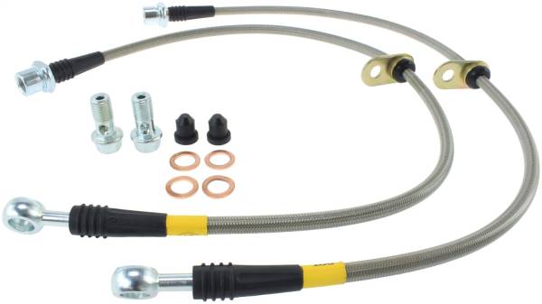 Stoptech - StopTech 02-12 Toyota Camry Coupe/Sedan / 04-08 Solara Rear Stainless Steel Brake Lines - 950.44511