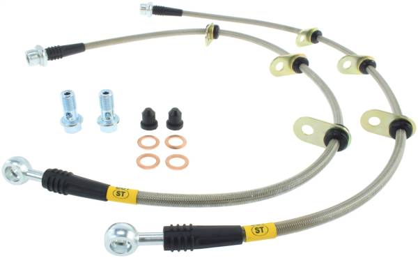 Stoptech - StopTech 08-12 Toyota Sequoia Rear Stainless Steel Brake Lines - 950.44524
