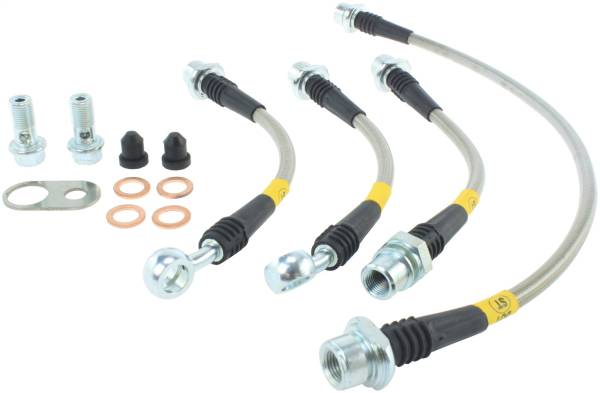 Stoptech - StopTech 08-11 Scion xB Rear Stainless Steel Brake Lines - 950.44525