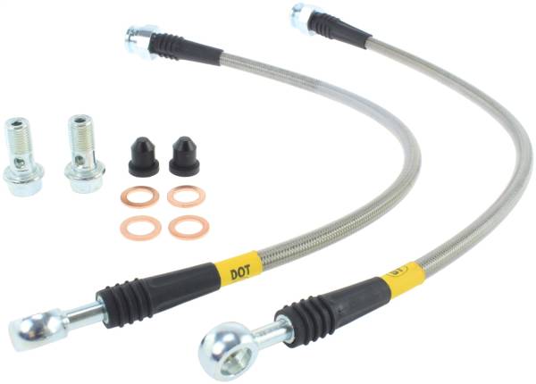 Stoptech - StopTech Mazda Miata NA 1.6 Stainless Steel Front Brake Lines - 950.45008
