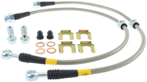 Stoptech - StopTech 95-99 Mitsubishi Eclipse Stainless Steel Front Brake Lines - 950.46004