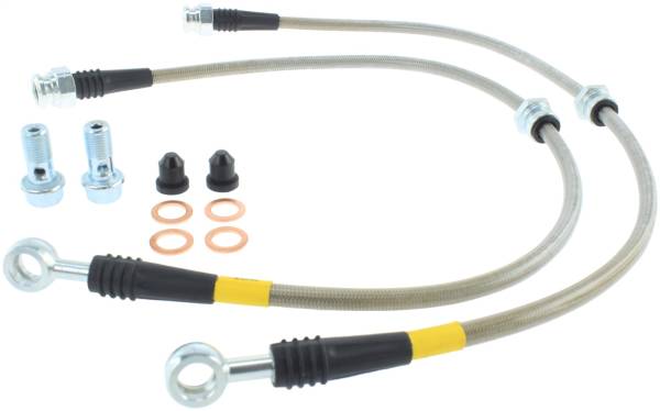 Stoptech - StopTech 06-12 Mitsubishi Eclipse Stainless Steel Front Brake Lines - 950.46006