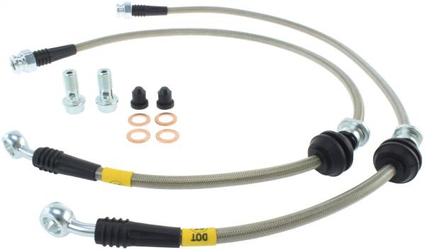 Stoptech - StopTech 08-10 Mitsubishi Lancer Stainless Steel Front Brake Lines - 950.46008
