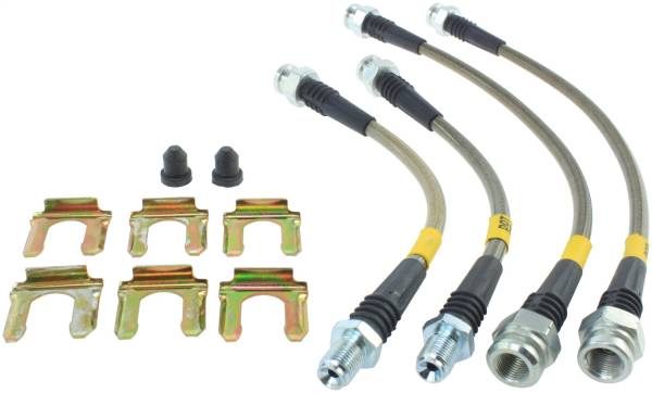 Stoptech - StopTech 91-99 Mitsubishi 3000GT Stainless Steel Rear Brake Lines - 950.46505