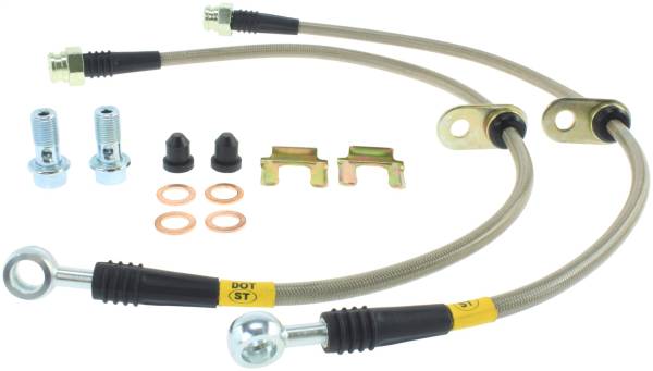 Stoptech - StopTech 02-05 WRX Stainless Steel Front Brake Lines - 950.47001