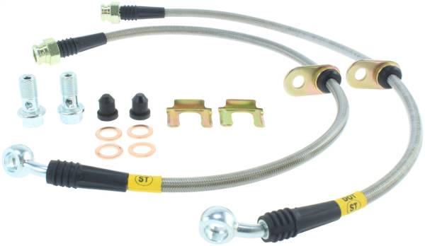 Stoptech - StopTech 04-07 STi & 06-07 WRX Stainless Steel Front Brake Lines - 950.47004