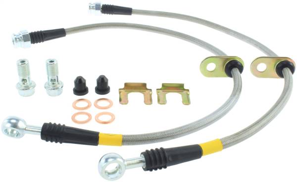 Stoptech - StopTech 05-07 LGT/LGT Spec B Stainless Steel Front Brake Lines - 950.47005