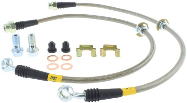 Stoptech - StopTech 93-01 Impreza Stainless Steel Rear Brake Lines - 950.47503