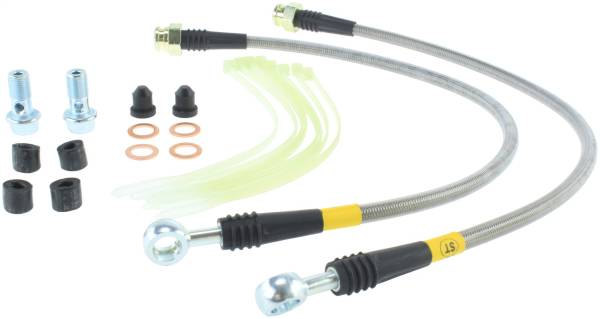 Stoptech - StopTech 11-14 Jeep Grand Cherokee (all) Stainless Steel Front Brake Lines - 950.58001