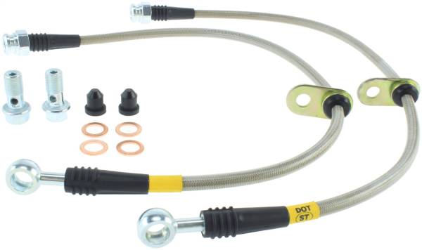 Stoptech - StopTech 07-09 Ford Edge / 07-09 Lincoln MKX Stainless Steel Rear Brake Lines - 950.61505