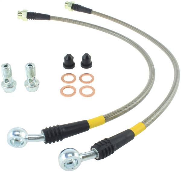 Stoptech - StopTech 04-08 Cadillac STS/XLR/XLR-V/SLS / 05-08 Corvette Stainless Steel Front Brake Line Kit - 950.62003