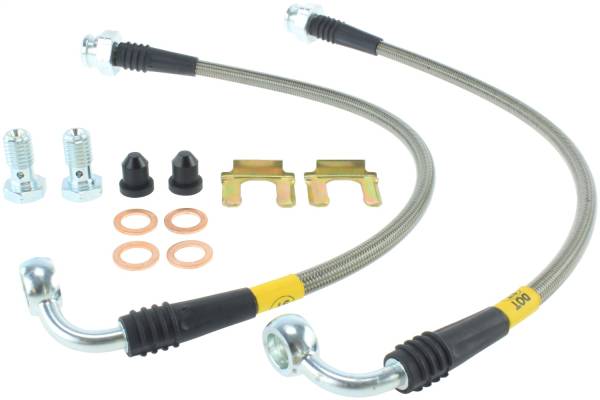 Stoptech - StopTech 06-09 Pontiac Solstice Stainless Steel Front Brake Line Kit - 950.62006