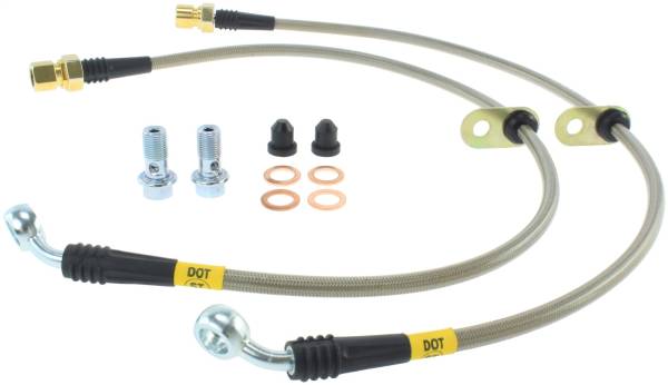 Stoptech - StopTech 10+ Camaro LS/LT V6 Stainless Steel Front Brake Lines - 950.62011