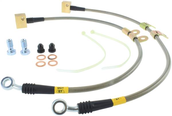 Stoptech - StopTech 06-09 Chevy Trailblazer Stainless Steel Front Brake Lines - 950.62013