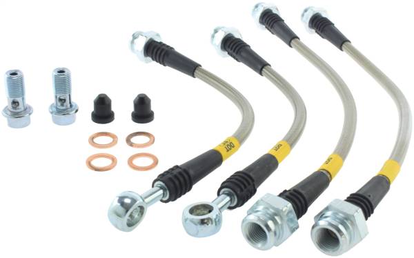 Stoptech - StopTech 04-06 Pontiac GTO Stainless Steel Rear Brake Lines - 950.62504
