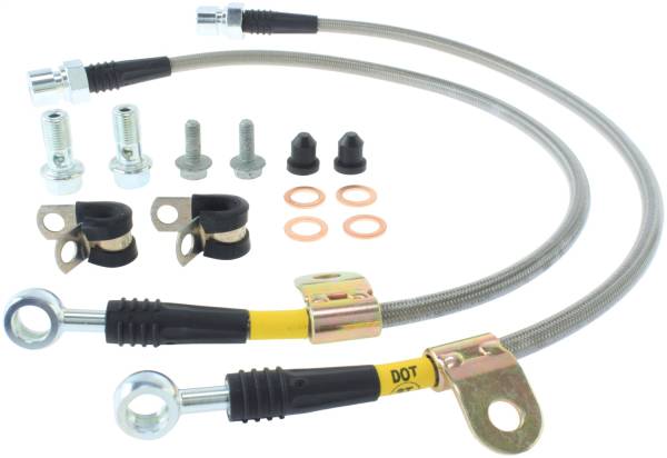 Stoptech - StopTech 06-07 Chrysler 300C SRT-8 Stainless Steel Front Brake Lines - 950.63004