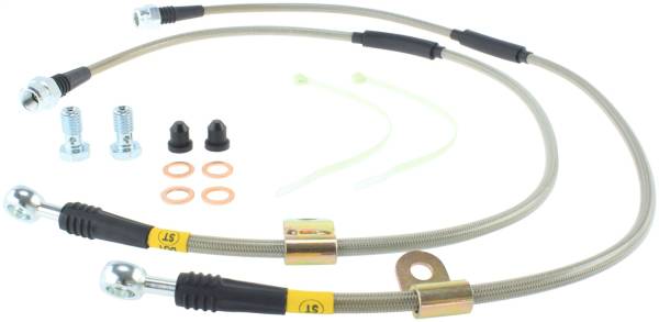 Stoptech - StopTech 00-06 Suburban 2500 2WD / 03-06 4WD / 03-07 Hummer H2 Stainless Steel Front Brake Line Kit - 950.66004