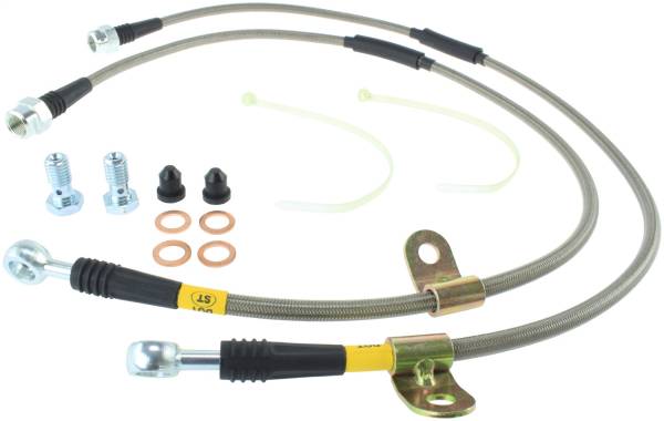 Stoptech - StopTech 07-13 Chevy/GMC Surburban/Sierra/Yukon Denali XL Stainless Steel Front Brake Line Kit - 950.66005