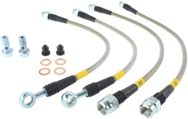 Stoptech - StopTech 07-08 Cadillac Escalade Stainless Steel Rear Brake Lines - 950.66502