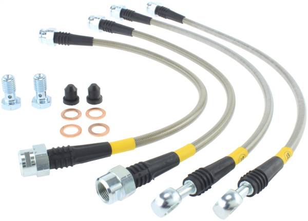 Stoptech - StopTech 07-13 Chevy Suburban/GMC Yukon XL Stainless Steel Rear Brake Line Kit - 950.66505