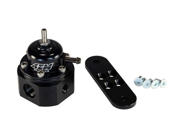 AEM - AEM Universal Black Adjustable Fuel Pressure Regulator - 25-302BK