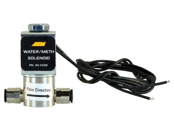 AEM - AEM Water/Methanol Injection System - High-Flow Low-Current WMI Solenoid - 200PSI 1/8in-27NPT In/Out - 30-3326